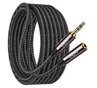 VIOY Headphone Extension Cable 30M, 3.5mm Male to Female Braided Aux Cord | Long extension cord, Hi-Fi lossless audio,Aluminum shell; extends 3.5mm TRS jack for headphone, phone, speaker and car stereo