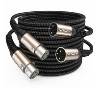VIOY XLR Microphone Cable 10M+10M, Mic Male to Female Balanced Cord 3