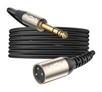 VIOY XLR to 6.35mm Cable 6.6 FT, 1/4 Inch TRS to XLR Male Balanced Microphone Cable for Mixers, Amplifiers, Speakers, Dynamic Microphones, CD Players, Electronic Piano, Karaoke Machines