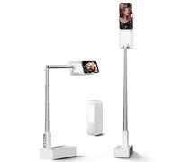 viozon Extendable Selfie Phone Stand, 5 Brightness Levels and 3 Colours, 360° Rotation, Rechargeable Wireless Foldable LED Lighting for Live Streaming/YouTube/Tiktok/Photography/Nail Design