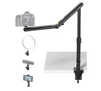 Viozon Overhead Camera/Phone Mount, Overhead Stand, Flexible Aluminum Alloy Spring Arm with 360° Ball Head,1/4"&3/8" Interface for DSLR Camera/Rrojector/Microphone/Ring Light/Webcam/4-7 inches Phone