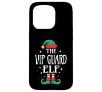 VIP Guard Elf Job Title Funny Christmas Matching Xmas Case for iPhone 15 Pro