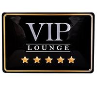 VIP Lounge, Embossed Tin Sign 30 x 20 cm, Metal Magnetic Wall Sign