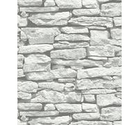 VIP Moroccan Wall White Slate Stone Wallpaper - Arthouse 623009