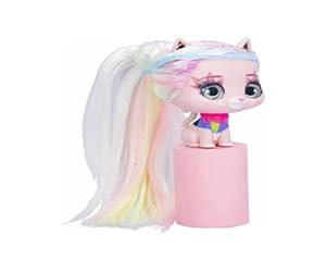 VIP Pets Cats Selena Collectible Kittens that Shine in the Dark with Long Combs and 15 Accessories for Boys and Girls +3 Years
