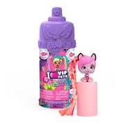 VIP PETS Mini Fans Bow Power S5 | Collectible Dog Doll with Urban Look and 20 cm Long Hair to Comb or Decorate - Gift Toy for Girls + 3 Years