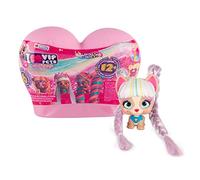 VIP PETS Mini Fans | Surprise Collectable Mini dog Doll with extra-long Hair & comb, magic rainbow water reveal - Surprise toys & Hair Reveal Doll for kids,6+ years