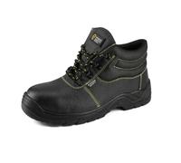 VIP Pioneer Safety Footwear Mens Womens Squall Safety Boots Work Waterproof Shoes Leather Steel Toe Cap & Steel Midsole Working Ankle Lightweight Footwear S3 SRC, Size UK4