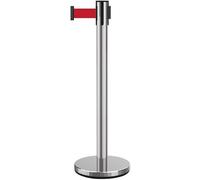 VIP Series Heavy Duty Steel Rope Barriers, Premium Crowd Control Stanchions for Retail, Airports & Banks - 3m Length, Color B - Secure Queue Management Solutions
