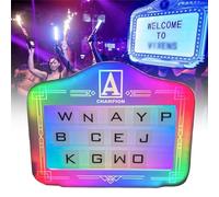 VIP Service Sign for Bar Club, Customizable Luminous Handheld Billboard with Remote Controller, Perfect Atmosphere Prop for Nightclubs and Events