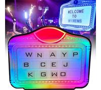 VIP Service Sign for Bar Club, Customizable Luminous Handheld Billboard with Remote Controller, Perfect Atmosphere Prop for Nightclubs and Events