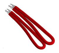 VIP Stanchion Rope - 0.6M Red Crowd Control Rope for Events, Parties & Red Carpet - Barrier Rope for Queue Management & Elegant Displays