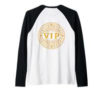 VIP Very Important Person - Design on Back Raglan Baseball Tee