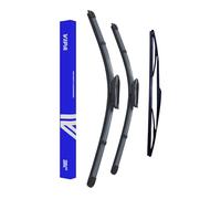 Vipa Car Parts Premium Wiper Blade Set | fits: RENAULT MEGANE Hatchback (Oct 2011 to Jan 2017) | All-Weather Performance | Durable, Streak-Free Windshield Wipers | Easy Installation