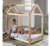 VIPACK JAXX CABANE Shelley kids toddler house bed 140 x 70cm natural