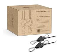 VIPARSPECTRA Ratchet Straps 12 Pack, 1/8" Ratchet Rope for Hanging Baskets, Fixing Sun Shade Sail and Tent, Hanging Plants Grow Light for Indoor Outdoor Use, Adjustable Tie Down Strap Upto 250cm