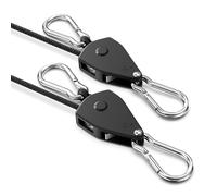 VIPARSPECTRA Ratchet Straps 2 Pack, 1/8" Ratchet Rope for Hanging Baskets, Fixing Sun Shade Sail and Tent, Hanging Plants Grow Light for Indoor Outdoor Use, Adjustable Tie Down Strap Upto 250cm
