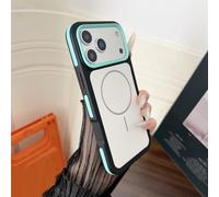 VIPAVA Bicolor Matte Frosted Magnetic Phone Case For iPhone 17 Pro Max Air 16 15 14 Plus 13 12 11 Protective Cover,green,For iPhone 15 pro