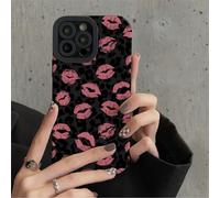 VIPAVA Pink Lip Kiss Leopard Print Phone Case For iPhone 15 14 13 12 11 Pro Max 7 8 Plus X XS XR Soft Silicone Shell Leopard Cover,kiss,For iPhone 14ProMax