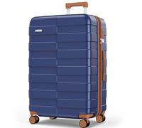 Vipbox Luggage 28 Inch (3-Years VIP Service) Hard Shell Expandable Large Capacity Travel Luggage Ultra Durable 100% Polycarbonate Lightweight with TSA Lock Spinner Wheels, Classic Blue