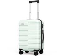 Vipbox Luggage Sets (3-YEARS VIP SERVICE) Hardside Expandable Ultra Durable 100% PC Lightweight Carry On Travel Suitcase with TSA Lock Spinner Wheels, Green, 20 inch, Hardside Expandable Luggage With