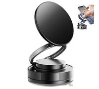 Vipbug Vacuum Magnetic Phone Holder, Zinkyoo 2026 Upgraded 360° Adjustable Car Phone Mount, Vipbu Absorption Mobile Bracket, Rock Solid Adsorption Cell Phone Holder for Car Gym Mirror(White)