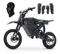 VIPCOO H3 Electric Dirt Bike for Adults/Teens Electric Motorcycle. | 220N·M,40MPH,48V 23AH Detachable Battery Range 60KM.14/12" All-Terrain Tyres. Dual Suspension/Breaks