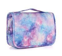 Vipdeal Kids Hanging Toiletry Bag for Girls and Boys, Purple-Galaxy