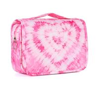 Vipdeal Kids Hanging Toiletry Bag for Girls and Boys, Tie-Dye Heart