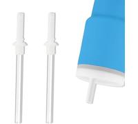 Vipdrive Replacement Straws and Bite Value Compatible with Infantino - My First Tumbler 9 fl.oz, 2 pcs Food-Grade Soft Silicon White