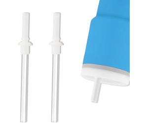 Vipdrive Replacement Straws and Bite Value Compatible with Infantino - My First Tumbler 9 fl.oz, 2 pcs Food-Grade Soft Silicon White