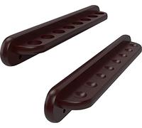 Viper 2-Piece Traditional Wall Mounted Solid Oak Billiard/Pool Cue Rack, Holds 8 Cues, Mahogany Finish