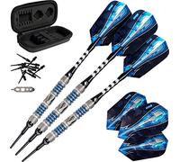 Viper Astro 80% Tungsten Soft Tip Darts with Storage/Travel Case, Blue Rings, 16 Grams
