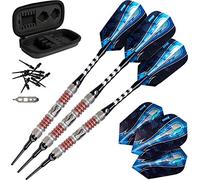 Viper Astro 80% Tungsten Soft Tip Darts with Storage/Travel Case, Red Rings, 18 Grams