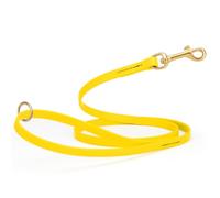 Viper Biothane K9 Working Dog Leash Waterproof Lead for Tracking Training Schutzhund Odor-Proof Long Line with Solid Brass Snap for Puppy Medium and Large Dogs 4ft, Lemon Yellow