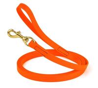 Viper Biothane Working Tracking Lead Leash Long Line for Dogs 2 Colors and 6 Sizes,Orange,3/4" x 15ft