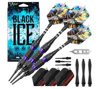 Viper Black Ice Soft Tip Darts with Purple Rings, 18 Grams