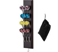 Viper by GLD Products 40-0703 Wall Mounted Holder/Caddy Display, Holds 15 Steel/Soft Tip Darts, Mahogany Finish, Wood Iron, One Size