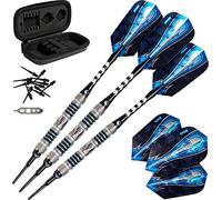 Viper by GLD Products Astro 80% Tungsten Soft Tip Dart Set with Case, Green Rings, 18 Grams (21-3277-18)