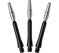 Viper by GLD Products Spinster Aluminum Shaft Medium Black Spinster Aluminum Dart Shaft, Medium (MD), 3 Pack, Medium (Md) - 2" (35-7805-01)