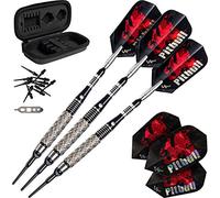 Viper by GLD Products unisex adult Full Knurling (18 Grams) Pitbull Soft Tip Dart 18gm Diamond Cut Barrel, Black, Crosscut US