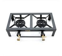 Viper Cast Iron Gas Boiling Ring LPG Burner Cooker Outdoor Double Camping 10kw TSGB