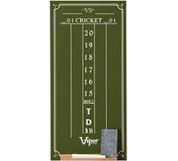 Viper Chalk Scoreboard: Cricket and 01 Dart Games, Green, 15.5" H x 8" W