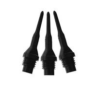 Viper Dart Accessory: Tufflex II 1/4" Thread Soft Tip Dart Points, Black, 100 Count (Pack of 1)