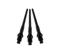 Viper Dart Accessory: Tufflex II 2BA Thread Soft Tip Dart Points, Black, 500 Pack