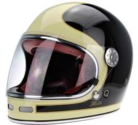 ViPER F656 Full Face Motorcycle Motorbike Helmet ECE 22.06 Approved Vintage Motorbike Helmets for Adult Men and Women Touring Urban Bike Safety Wear Full Face Helmet (Black/White,XS)
