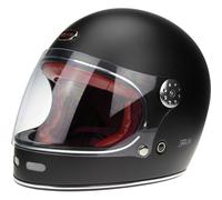 Viper F656 Vintage Full Face Fibreglass Classic Motorcycle Helmet - Matt Black
