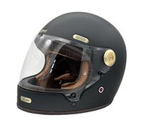 ViPER F660 Vintage Full Face Motorcycle Helmet Fibreglass Shell ECE 22.06 Approved Anti-Scratch Lock-Down Visor Removable Washable Suede Interior Double D Fastening
