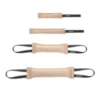 Viper Jute K9 Tug Toy Reward with One Or Two Handles for Adult Dogs and Puppies (2 Handles, 12" x 2in