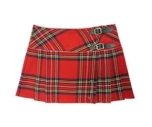 Viper London Red Tartan 13" Skirt Size UK 8